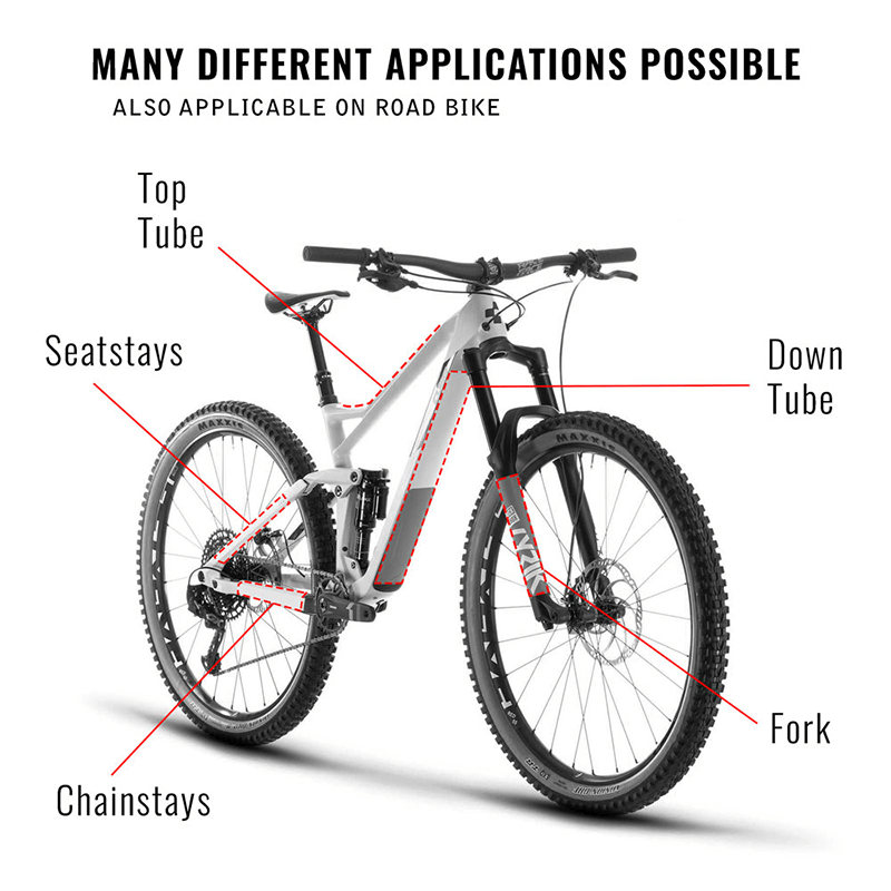 Load image into Gallery viewer, Fiets frame bescherming stickerset transparant
