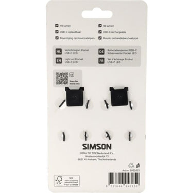 Simson verlichtingsset aurora pocket