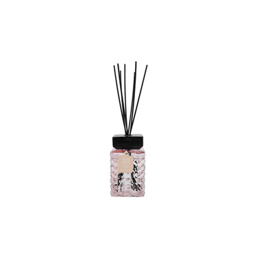 Geurverspreider aroma art rosemary musk 800ml oud roze glas 23x23x39cm
