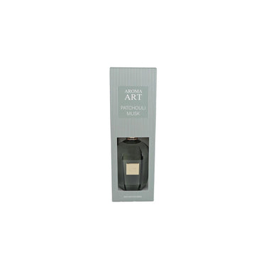 Geurverspreider aroma art patchouli musk 800ml groen glas 12x12x39cm
