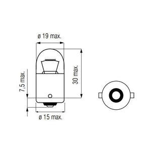 Bosma lamp 12v-21w ba15s