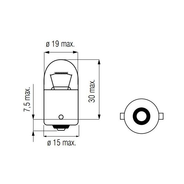 Load image into Gallery viewer, Bosma lamp 12v-21w ba15s
