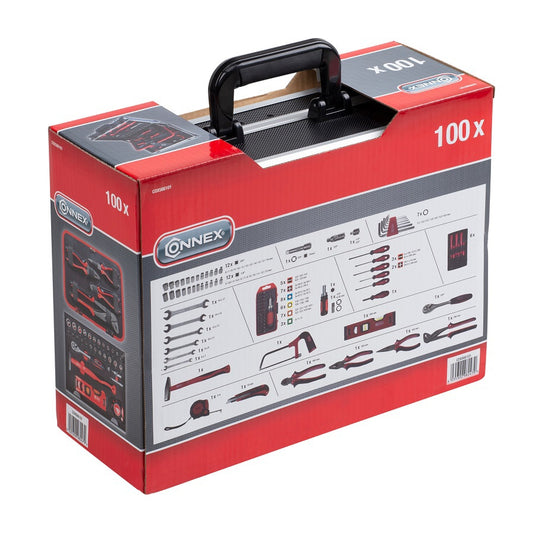Connex producten gereedschapskoffer 100 delig alu koffer