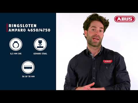 Abus Frame ringslot Amparo 4750XL R. Security Level 9. Met grote wiel opening