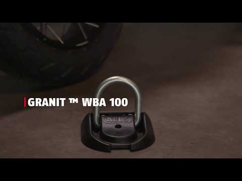 Load image into Gallery viewer, Abus WBA100 Muur- Vloeranker Slot - Zwart
