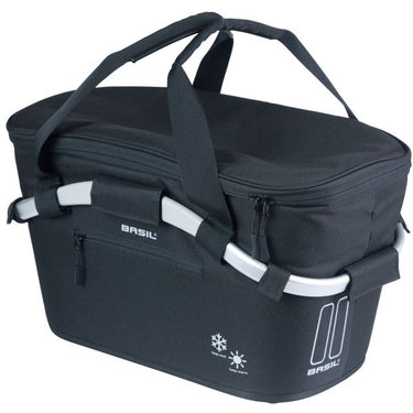 Basil fietsmand classic carry all iso met mik bevestiging 18 liter 38 x 21 x 27 cm - zwart