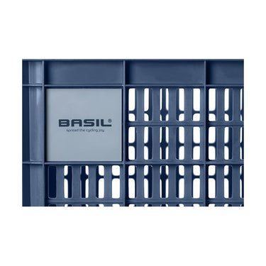 Basil fietskrat L - groot - 40 liter - blauw