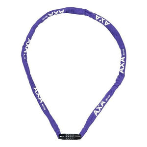 Axa slotketting rigid 120cm codeslot paars (kaart)
