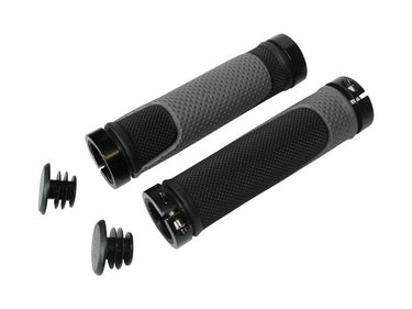Qtcycletech qt cycle tech handvatten comfort 130mm zwart grijs schroef blister