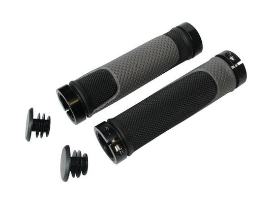 Qtcycletech qt cycle tech handvatten comfort 130mm zwart grijs schroef blister