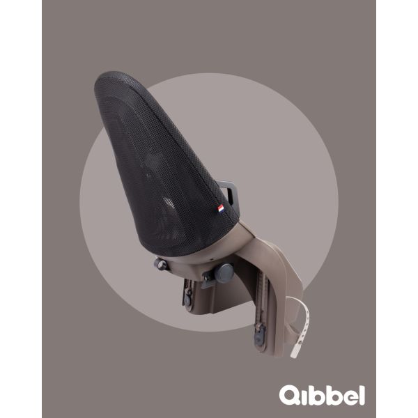 Load image into Gallery viewer, Qibbel achterzitje air frame zwart lichtbruin
