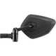 spiegel Cycle Star E links 13 cm zwart