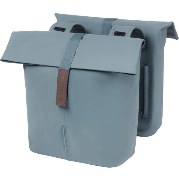 Load image into Gallery viewer, Basil Tas City Dubbel Vegan Leather | Graphite Blue
