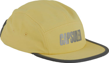 Capsuled 5 panel reflective flex cap