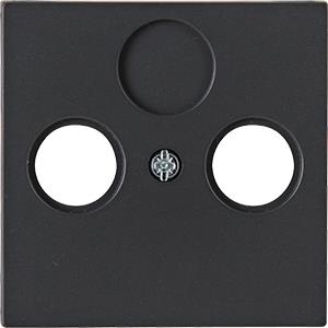 Kopp hk07 antraciet afdekplaat voor coax - 4623040