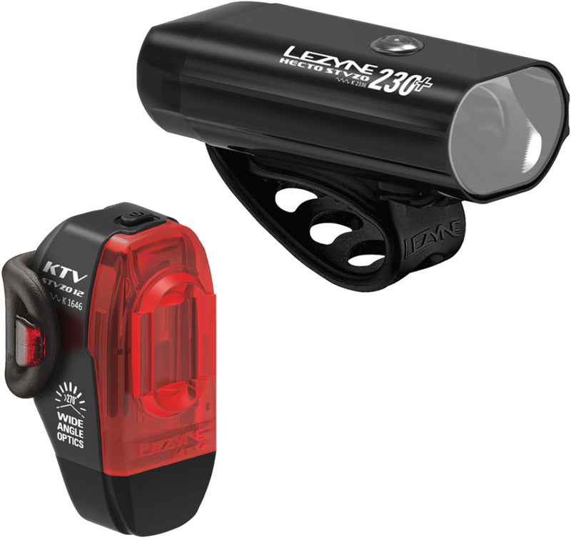 Load image into Gallery viewer, Lezyne hecto 230+ ktv stvzo lighting set
