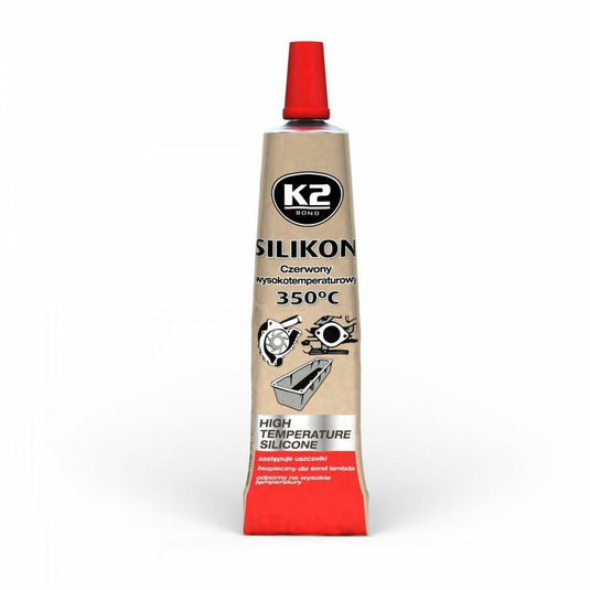 K2 silicone rood los 21g hoge temperatuur +350st, vloeibaar pakking