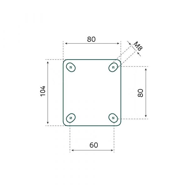 Load image into Gallery viewer, Tarsus bokwiel 100 mm. tpr extra stil
