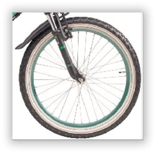 Batavus voorwiel 22 snake velg-grijs groen zonder band