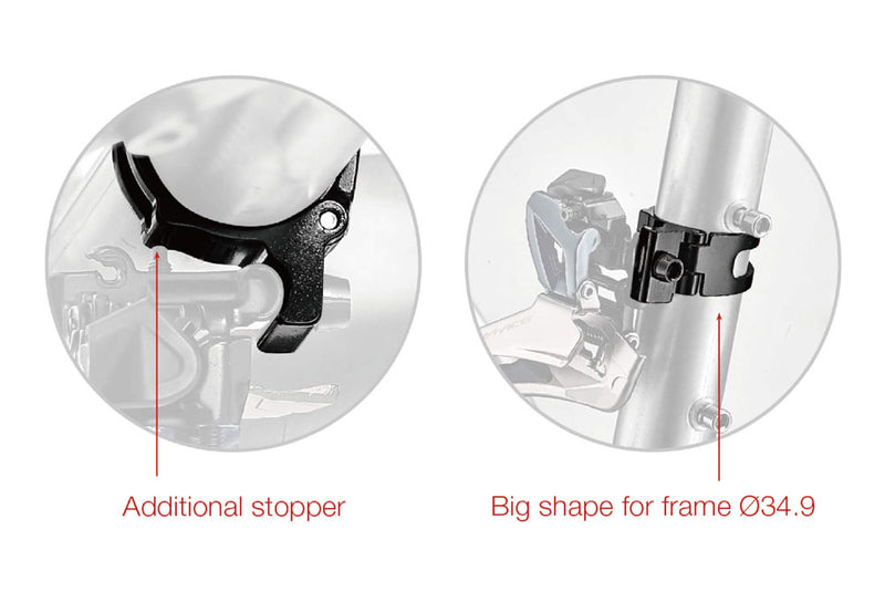 Load image into Gallery viewer, Katana sc-fd1 front derailleur clamp for braze-on front derailleurs
