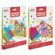 Moxy stickeren op kleur en vorm, 12 vel