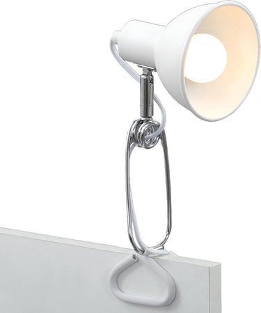 Briloner fix - klemlamp - bureaulamp met e14 fitting - incl. aan- en uitschakelaar - klemspot met snoer 140cm - wit
