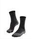 Falke tk2 anti-blaar dik wol functioneel materiaal wandelsokken dames zwart - maat 35-36