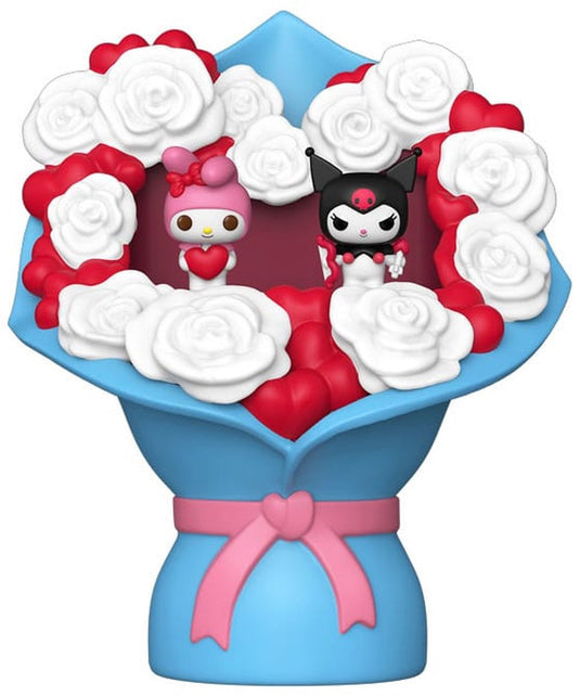 Funko sanrio bitty pop! bouquet vinyl figure 2-pack my melody kuromi (valentine) 4 cm pop! figuur - 2cm