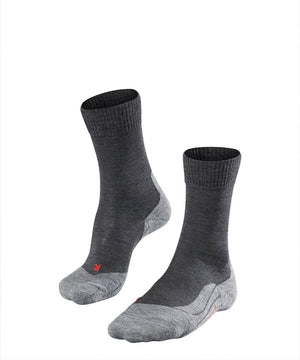 Falke tk5 anti-blaar dun wol functioneel materiaal wandelsokken dames grijs - maat 41-42