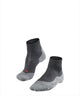Falke tk5 short anti-blaar dun wol functioneel materiaal wandelsokken heren grijs - maat 39-41