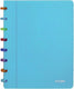 Atoma tutti frutti schrift, ft a5, 144 bladzijden, commercieel geruit, transparant blauw