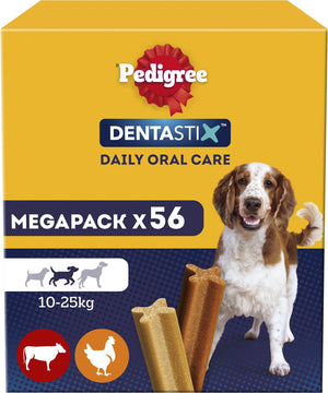 Pedigree dentastix medium kauwstaaf - gebitsverzorgende hondensnack - 56 stuks