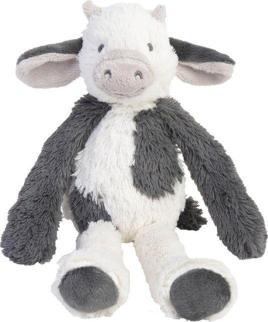 Happy horse koe casper knuffel 28cm - wit grijs - baby knuffel