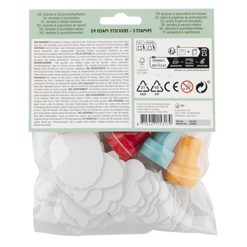 Load image into Gallery viewer, Moxy zelfinktende stempels, 3st. en foamstickers
