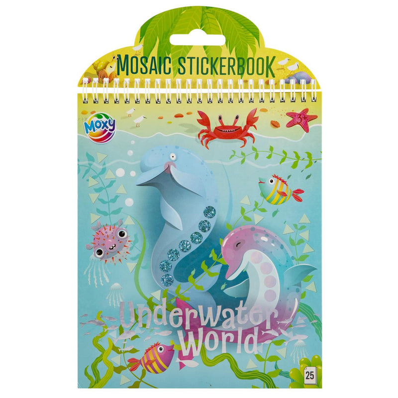 Load image into Gallery viewer, Moxy mosaic stickerboek underwaterworld
