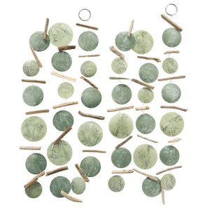 Boltze home guirlande capiz fine 180cm groen