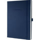Sigel notitieboek conceptum pure a4 donker blauw 5mm ruit hardcover - genummerde pagina's - inhoudsopgave - sluiting