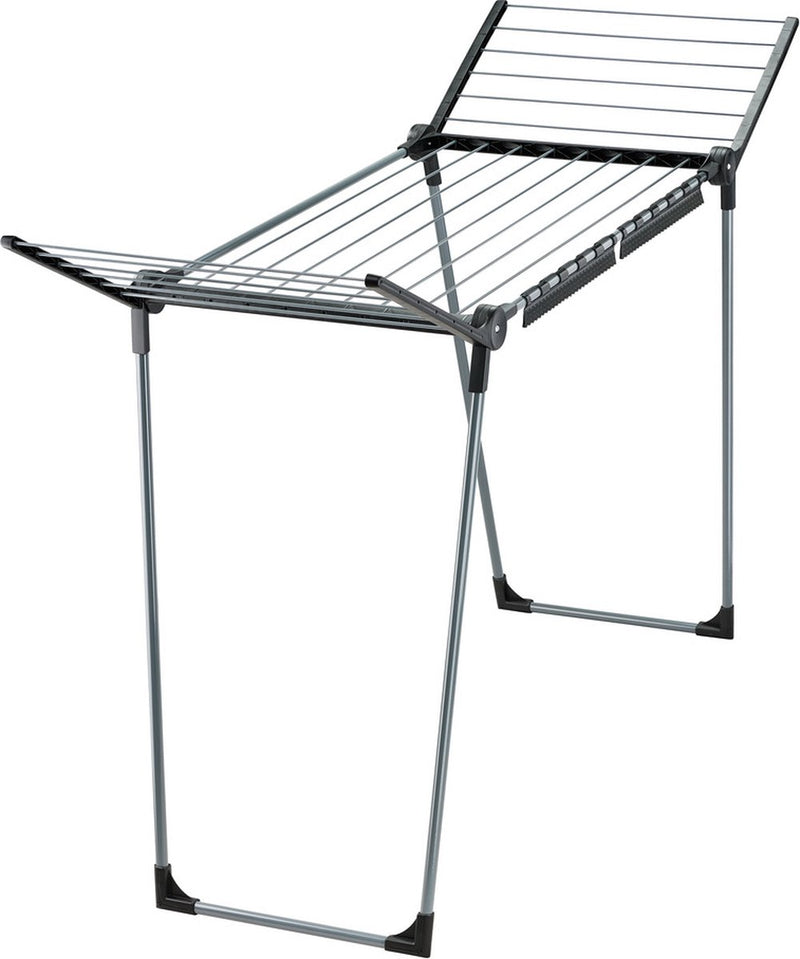 Afbeelding laden in galerijviewer, Leifheit droogrek pegasus - 150 solid slim - black - antraciet
