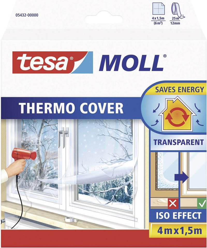 Afbeelding laden in galerijviewer, Tesa moll thermo cover pe raamisolatie folie - 4 x 1,5 meter
