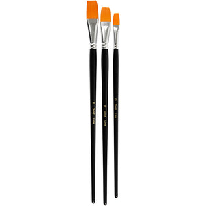 Gold line penselen, afm 12+16+20, l: 30-33 cm, b: 12-20 mm, plat, 3 stuk 1 doos