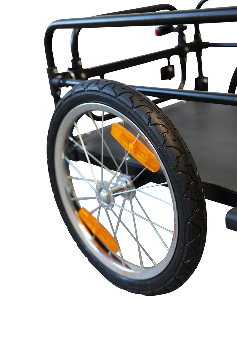 Load image into Gallery viewer, Provelo fietsaanhanger inklapbaar - zwart
