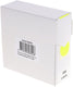 Rillprint etiket 25mm 500st op rol fluor geel