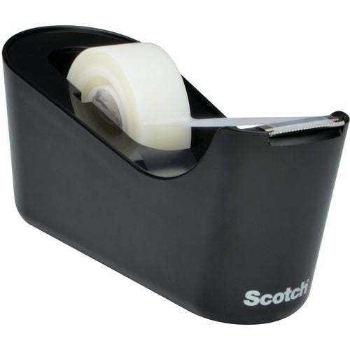 Plakbandhouder + 1 rol scotch c-18 zwart