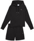 Puma short hooded relaxed suit 5” tr dames trainingspak - black
