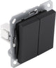 Q-link s-line schakelaar inbouw - serie - zwart