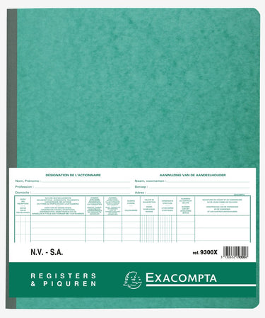 Exacompta actionnaires - aandeelhouders nv sa. - - 9300x