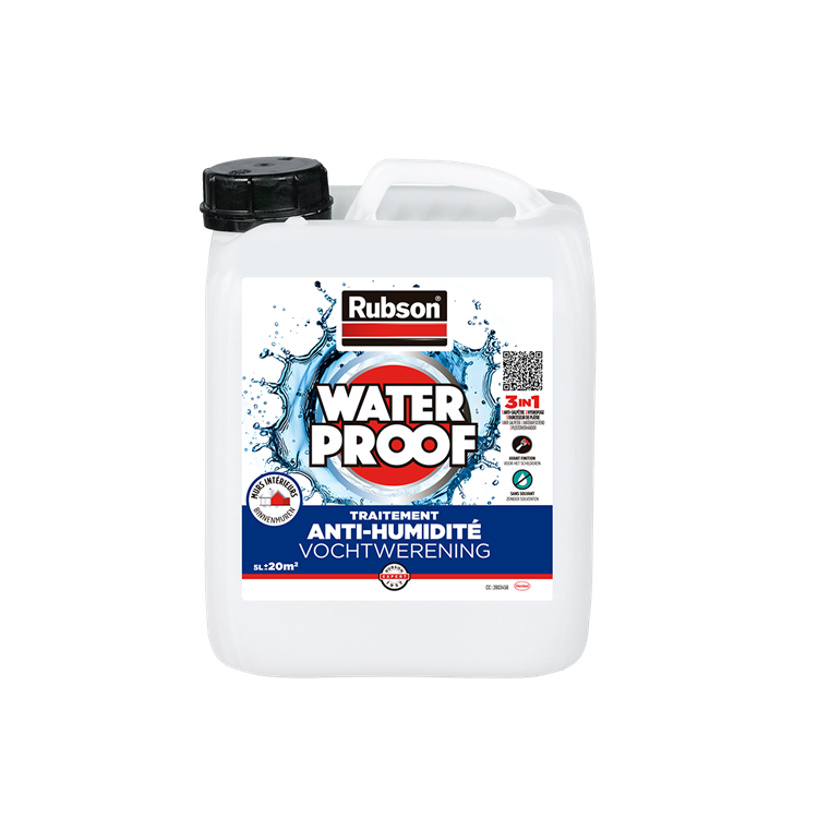 Afbeelding laden in galerijviewer, Rubson vochtige binnenmuren coating 5 l jug | vochtige binnenmuren coating | waterdichte coating | vochtbestreiding transparant
