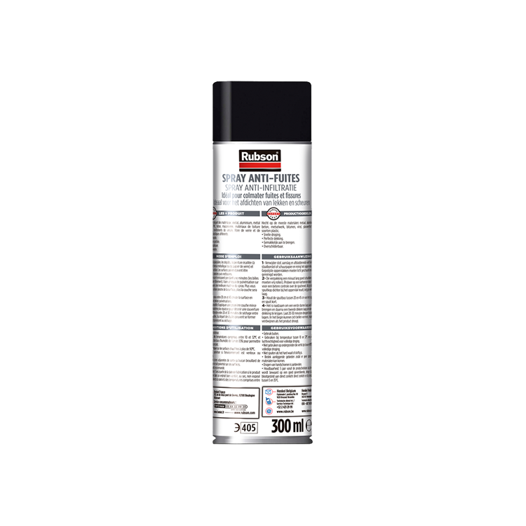 Afbeelding laden in galerijviewer, Rubson anti - infiltratie spray 300ml zwart | coating isolatie spray zwart | overschilderbaar repair coating spray | universele toepassing | vloeibaar rubber seal | rubber spray rubber coating.
