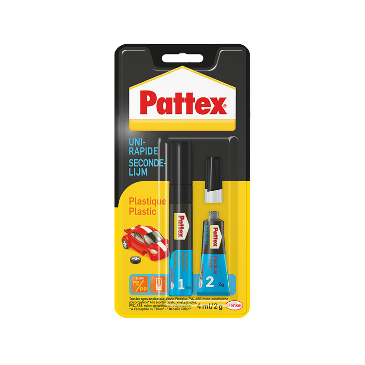 Laden Sie das Bild in Galerie -Viewer, Pattex 1002444 - secondenlijm plastics | 12 stuks
