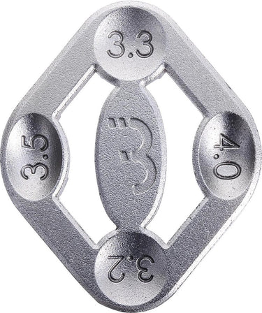 Bbb cycling turner ii spakenspanner voor 4 verschillende diameters - compacte spaakspanner- fietsgereedschap - btl-15